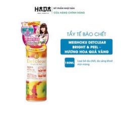 Gel tẩy tế bào chết Detclear Bright and Peel Nhật Bản 180ml