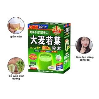 Bột Lúa Non Nguyên Chất Tăng Dinh Dưỡng, Giúp Da Đẹp 44 Gói Nhật Bản