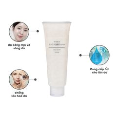 Sữa Rửa Mặt Tẩy tế Bào Chết Muji Face Soap Scurb Nhật Bản Lấy Tế Bào Chết, Cân Bằng Độ PH, Ngừa Mụn & Làm Mịn Da 120g