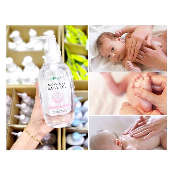 Dầu Dưỡng Massage Cho Bé Và Người Lớn  Baby Oil 300ml Nhật Bản - Cấp Ẩm Sâu, Ngăn Ngừa Khô Da