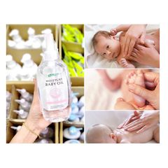 Dầu Dưỡng Massage Cho Bé Và Người Lớn  Baby Oil 300ml Nhật Bản - Cấp Ẩm Sâu, Ngăn Ngừa Khô Da