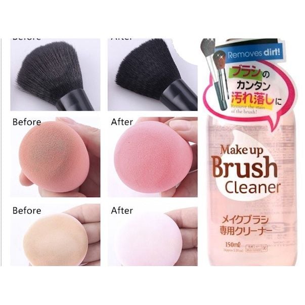 Nước Rửa Cọ Mút Trang Điểm Daiso Make Brush Cleaner - 150ml