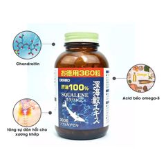 An Khớp Sụn Vi Cá Mập Orihiro Squalene 360 Viên Uống
