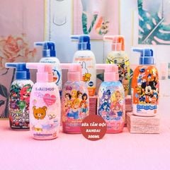 Sữa Tắm Gội Tạo Bọt Cho Trẻ Em Bandai Nhật Bản Dưỡng Ẩm Dịu Nhẹ Chiết Xuất Từ Thiên Nhiên 300ml
