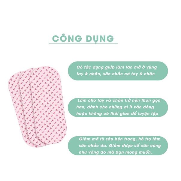 Miếng Dán Giảm Mỡ Bắp Tay & Bắp Chân Heat Slim Nhật Bản - Túi 16 Miếng