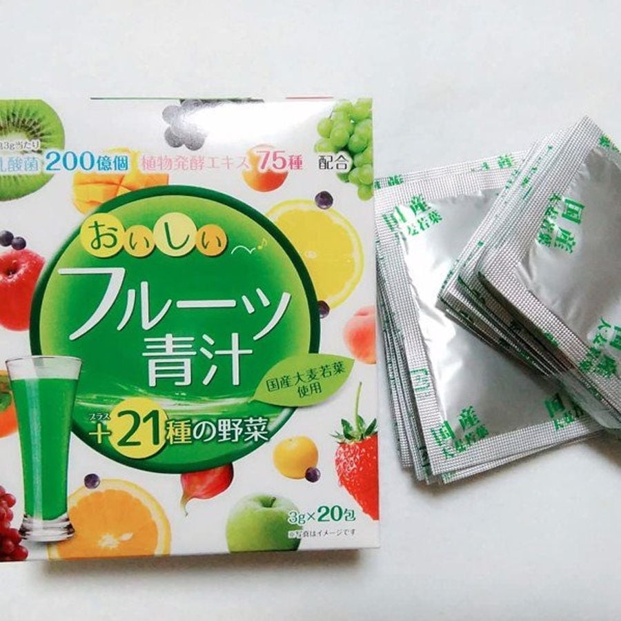 [Bột Trái Cây] Bột Lá Đại Mạch Non , Rau Xanh Và Trái Cây Yuwa - Thải Độc Cơ Thể, Làm Đẹp Da, Chống Lão Hóa
