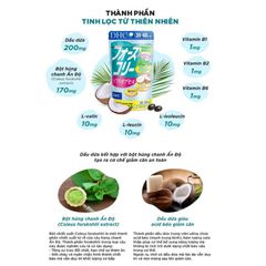 Thực Phẩm Bảo Vệ Sức Khỏe Viên Uống Giảm Cân Dầu Dừa DHC Forskohlii Soft Capsule