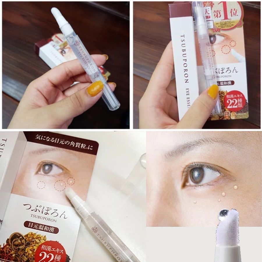 [Kem] Giảm Mụn Thịt Vùng Quanh Mắt Tsubuporon Nhật Bản Giảm Vết Thâm, Đồi Mồi, Nếp Nhăn, Ngừa Mụn Thịt 1,8ML