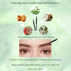 Bút Kẻ Lông Mày Nhanh Quick Eyebrow Pourto A