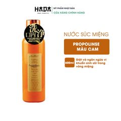 Nước Súc Miệng Propolinse Nhật Bản 600ml Màu Cam, Giảm Hôi Miệng, Mát Họng Giảm Ho - Đau Rát - Khản Tiếng