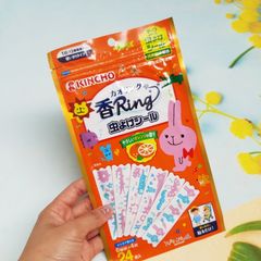 [Miếng Dán Đuổi Muỗi] Kincho Chiết Xuất Cam Chanh và Khuynh Diệp Cho Trẻ Từ 0 Tuổi Trở Lên (Bịch 24 Miếng)