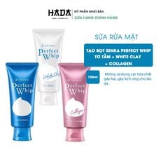 Sữa Rữa Mặt SENKA PERPECT WHIP Ngừa Mụn, Trắng Da, Chống Lão Hoá, Se Khít Lỗ Chân Lông 120Gr