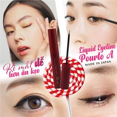 Bút Kẻ Mắt Nước Liquid Eyeliner Chống Trôi Do Mồ Hôi Và Nước Mắt Pourto A