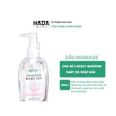 Dầu Dưỡng Massage Cho Bé Và Người Lớn  Baby Oil 300ml Nhật Bản - Cấp Ẩm Sâu, Ngăn Ngừa Khô Da