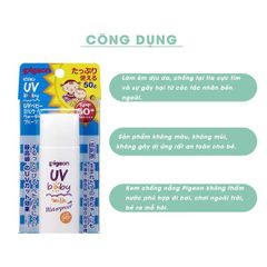 Kem Chống Nắng Pigeon Chống Thấm Nước SPF50  Dành Cho Bé 20g- Nhật Bản