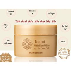 Gel Dưỡng Trắng Chống Nhăn Toami  Wrinkless White Al in One Gel Nhật Bản- 100G