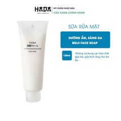 Sữa Rữa Mặt Tạo Bọt MUJI FACE SOAP, Dịu Nhẹ 120Gr