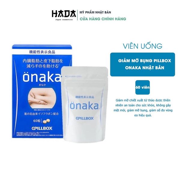 Viên Uống Giảm Mỡ Bụng Onaka Hộp 60 Viên