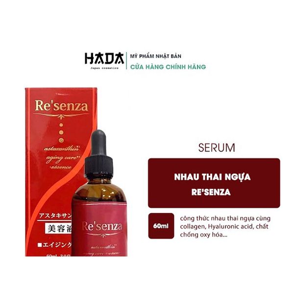 Serum Dưỡng Da Nhau Thai Ngựa Cao Cấp RE'SENZA Dưỡng Trắng - Chống Lão Hóa 60ml
