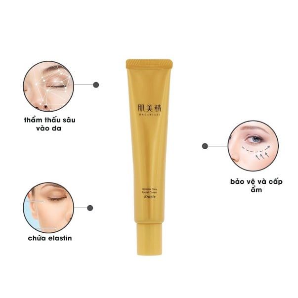 Kem Chống Nhăn Vùng Mắt Kracie Hadabisei Wrinkle Facial 30g