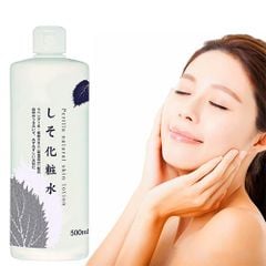Nước Hoa Hồng Dokudami Perrila Chiết Xuất Tía Tô Cấp Ẩm Sáng Da Sạch Mụn Nhật Bản 500ml