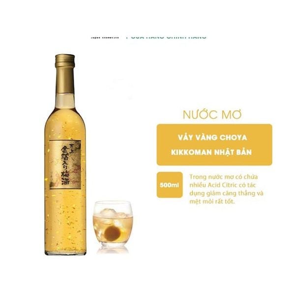 Nước Mơ Trái Cây Vảy Vàng Nhật Bản - 500ML