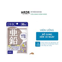 Viên Uống Kẽm DHC Zinc Cải Thiện Mụn Tăng Cường Sức Khoẻ Nhật Bản