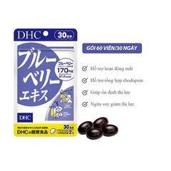 Thực Phẩm Bảo Vệ Sức Khỏe Viên Uống Bổ Mắt DHC Blueberry Extra Chiết Xuất Việt Quất Cải Thiện Thị Lực