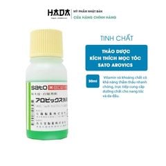 Tinh chất kích thích mọc tóc thảo dược Sato Arovics Solutions 5% - Nhật Bản