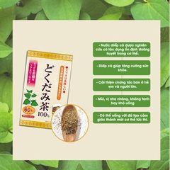 Trà Diếp Cá Yuwa 100% Lá Diếp Cá Giải Nhiệt Yuwa Dokudami Tea Nhật Bản