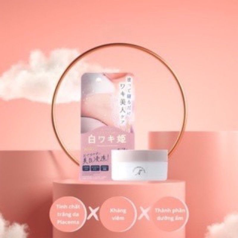 Kem Dưỡng Ban Đêm SHIROWAKI HIME NIGHT PACK Nhật Bản, Làm Trắng Vùng Nách.