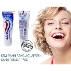 Kem Đánh Răng Aquafresh  Nhật Bản Giúp Trắng Răng, Hơi Thở Thơm Mát, Ngừa Sâu Răng, Nướu Chắc Khoẻ 160G