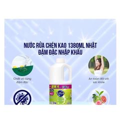 [Nước Rửa Chén] Kao Đậm Đặc Nhật Bản 1380 ML