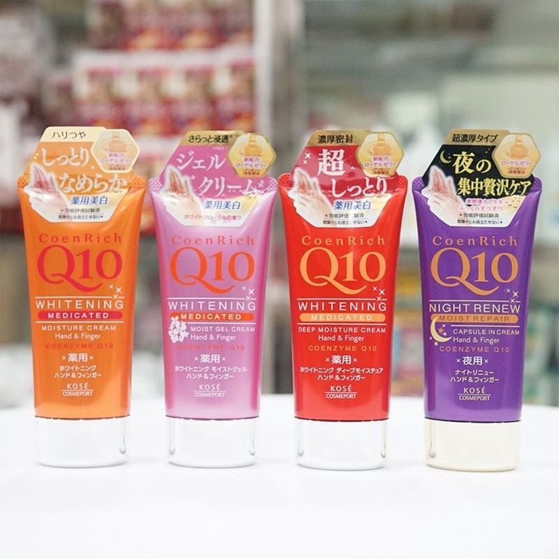 Kem Dưỡng Da Tay Mềm Mịn KOSE Q10 Hand Cream Nhật Bản 80g