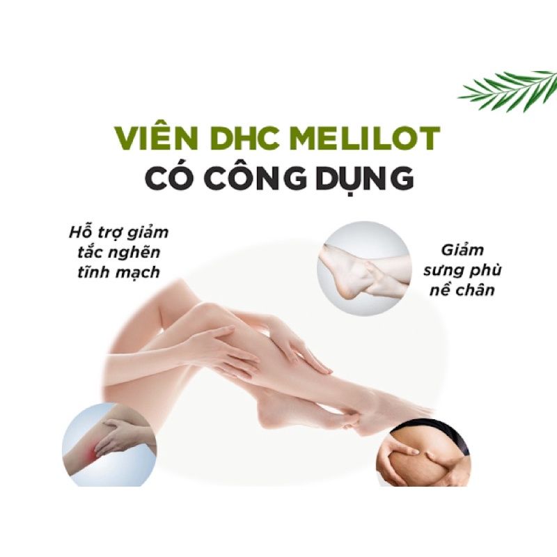 Thực Phẩm Bảo Vệ Sức Khỏe Dhc Melilot Thon Gọn Bắp Tay Đùi, Giảm Mỡ Đùi