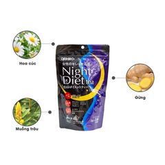 Trà Giảm Cân Trà Night Diet Tea Orihio – Đào Thải Mỡ Thừa Nhanh Chóng, An Toàn Không Tác Dụng Phụ - 24 Gói/Hộp