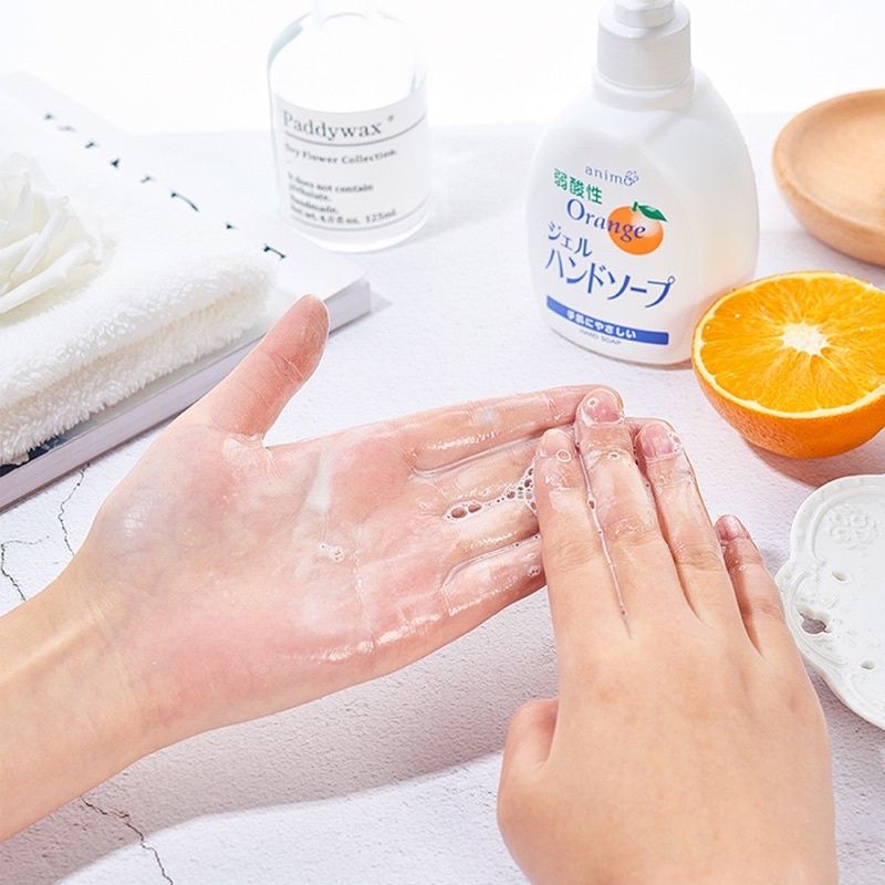 Nước rửa Tay Animo Dạng Bọt Hương Cam Nhật Bản 200ml