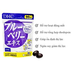 Viên Uống Bổ Mắt Việt Quất DHC Blueberry Extract Cải Thiện Thị Lực 30 Ngày (60 Viên)