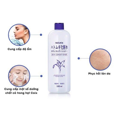 Lotion Dưỡng Da Naturie Hatomugi Skin Conditioning Chiết Xuất Từ Hạt Cây Ý Dĩ 180g