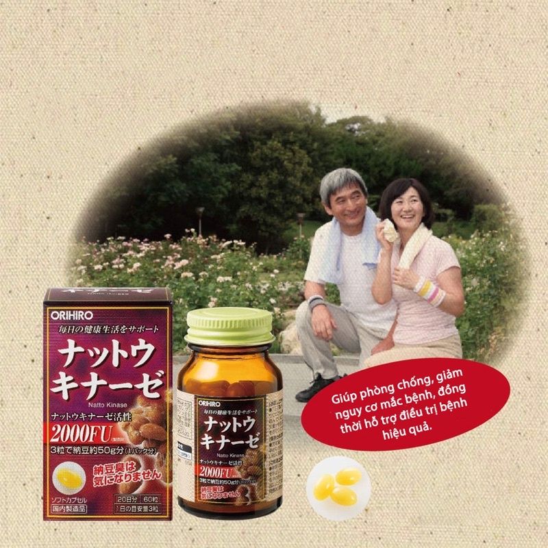 Viên Uống Hỗ Trợ Chống Tai Biến Orihiro Nattokinase 2000FU 60 Viên