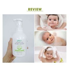 [Sữa Tắm Tinh Dầu Thơm Thiên Nhiên Cho Bé ] Aroma Oil Baby Soap S Select Tạo Bọt Cấp Ẩm Mềm Mịn Da Không Kích Ứng 500ML