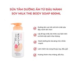 Sữa Tắm Sữa Đậu Nành SOY MILK Dưỡng Ẩm, Trắng Da 600 ml