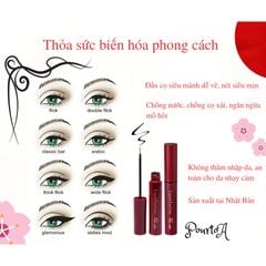 Bút Kẻ Mắt Nước Liquid Eyeliner Chống Trôi Do Mồ Hôi Và Nước Mắt Pourto A