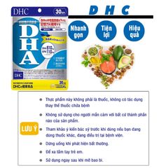 [Viên Uống Bổ Não] DHC Nhật Bản Bổ Sung DHA, Giúp Duy Trì Trí Nhớ 30 Ngày