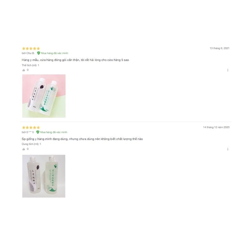 Nước Hoa Hồng Lotion Diếp Cá, Tía Tô DOKUDAMI giảm mụn 500ml