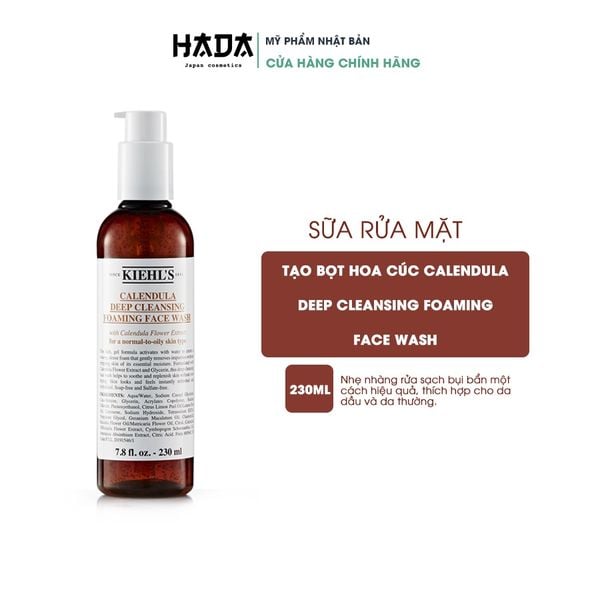 Sữa Rửa Mặt Tạo Bọt Hoa Cúc Calendula Deep Cleansing Foaming Face Wash Mỹ Làm Sạch Bụi Bẩn 230ml