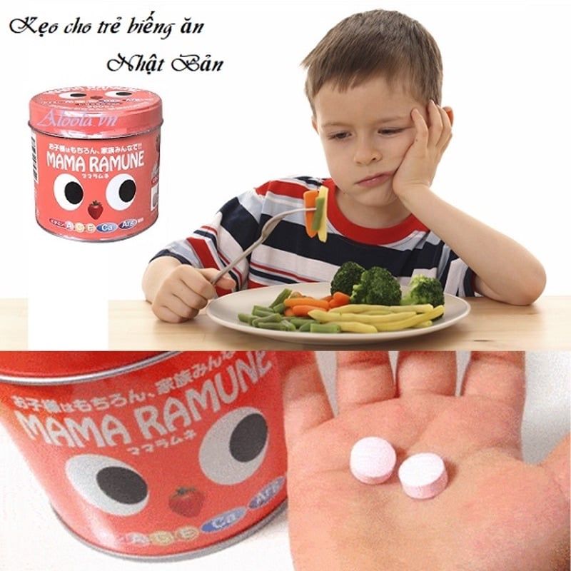 Kẹo Biếng Ăn Cho Trẻ Mama Ramune Nhật Giúp Bé Ăn Ngon 200 Viên