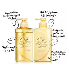 Bộ Gội Xả Premium Repair Tsubaki Shiseido Phục Hồi Ngăn Rụng Tóc  490ml/chai