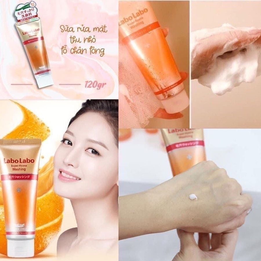 [Sữa rửa mặt] Labo Labo làm sạch sâu, se khít lỗ chân lông 120g