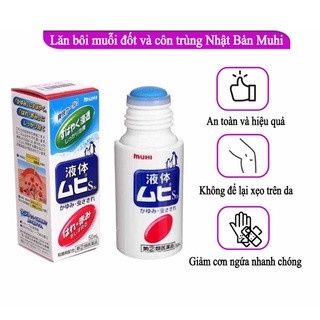 Lăn Bôi Muỗi Muhi Nhật Bản và Côn Trùng Cắn 50ml
